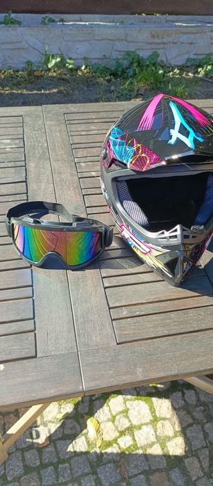 Kask crossowy lekki na enduro quad ATV  Rozmiar L