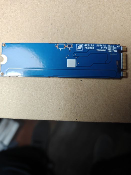 Накопичувач Toshiba sata m2 об’ємом 256 gb, стан НЕВІДОМИЙ!