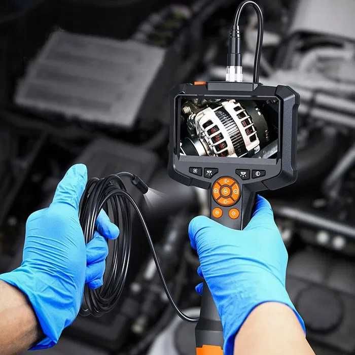 Kamera Inspekcyjna Warsztatowa ENDOSKOP 5M FULL HD LCD Boroskop Do Rur