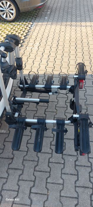 Bagażnik Uebler X31 plus adapter na 4 rower, E-bike, składany, uchył