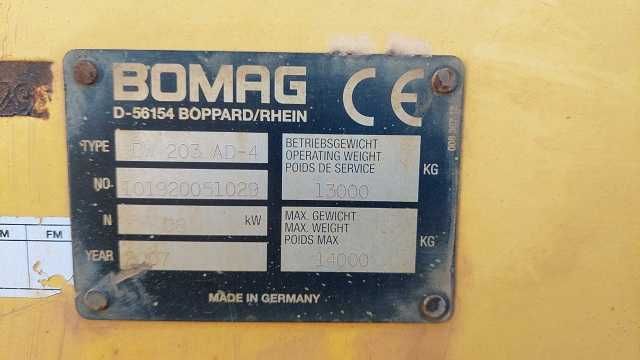 Коток дорожній  Bomag BW 203 AD-4