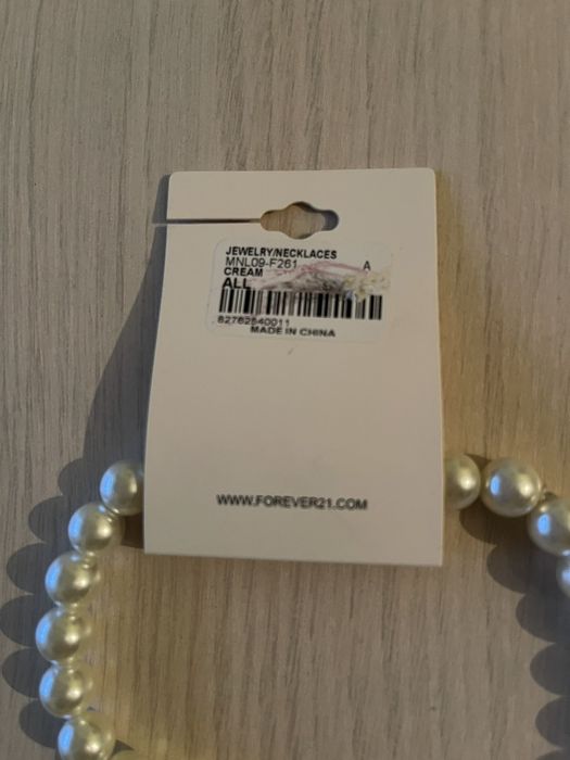Жемчужное Ожерелье бижутерия Forever 21 (80 см)