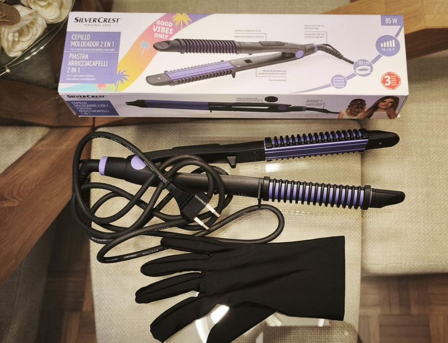 NOVO Modelador Alisador de cabelo 2 em 1