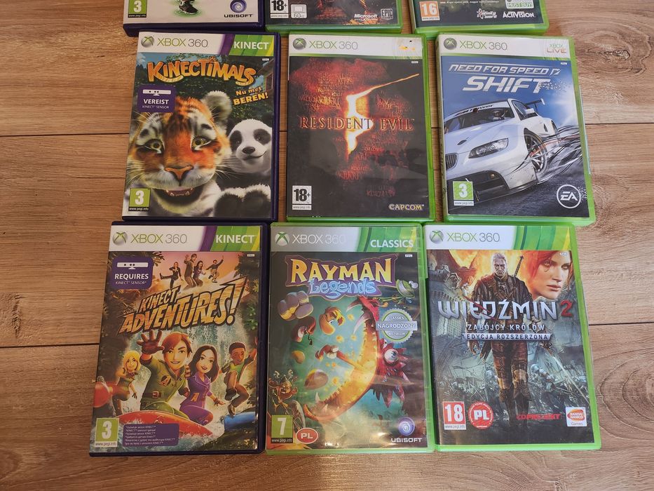 Konsola XBOX 360+2 kontlorery+kinekt+16 GIER