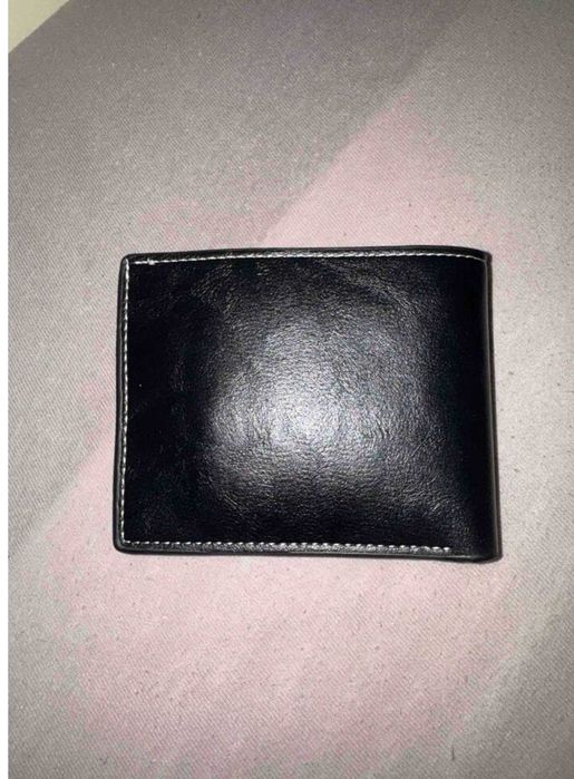 Czarny portfel minimalist vintage wallet classic