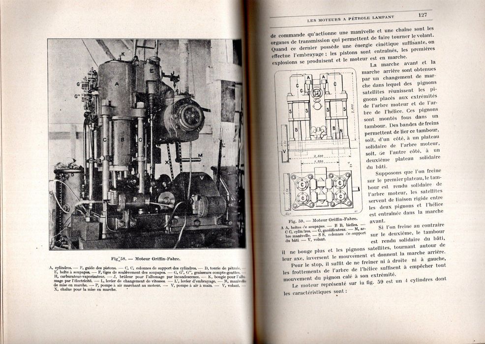 Georges lumet le moteur á mélange tonnat dans la navigation 1909