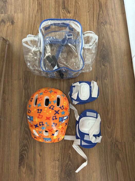 Zesraw Kask ochronny i ochraniacze dla dziecka rozm M