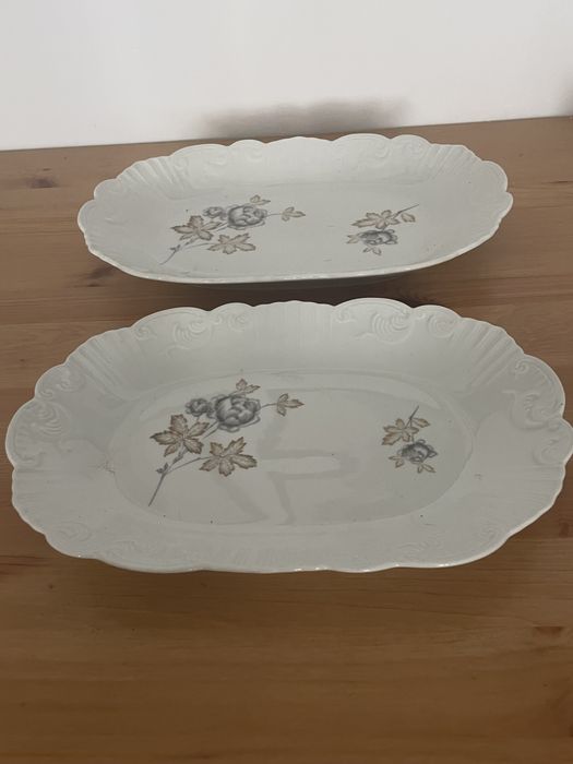 Travessas porcelana vista alegra + prato