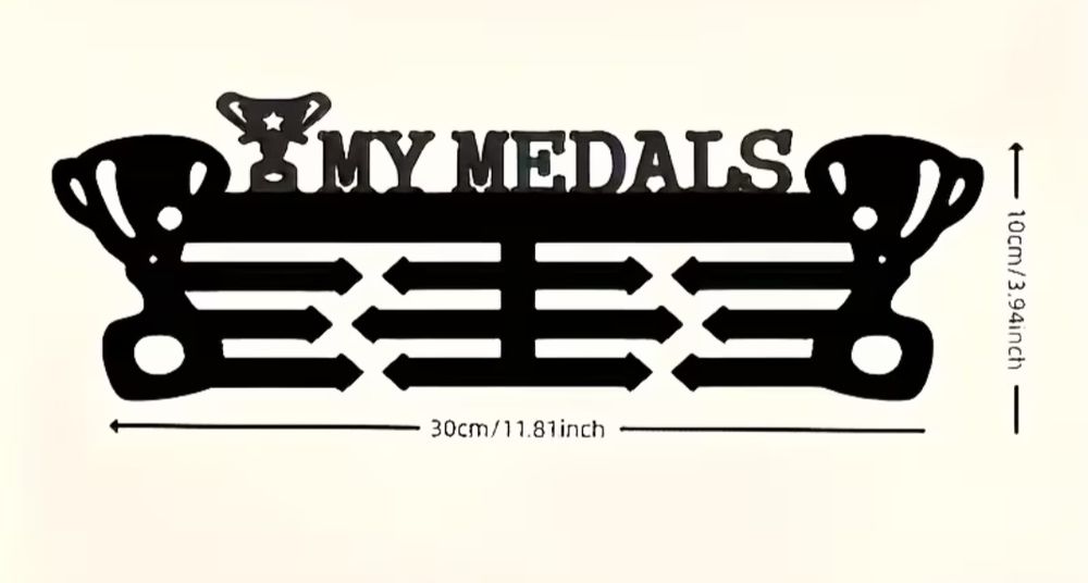Металева медальниця, чудовий подарунок для спортсмена!