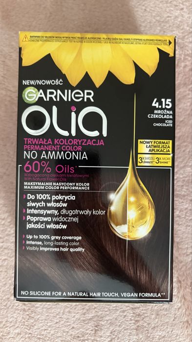 Farba do włosów Garnier OLIA 4.15 mroźna czekolada