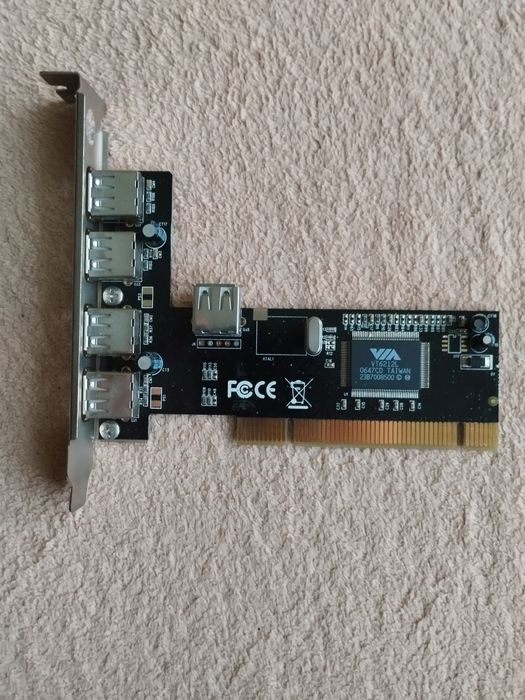 Kontroler PCI – 4x USB 2.0 + 1x USB 2.0 Wewnętrzny