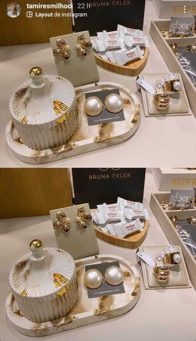 Pote luxo jóias/organizador