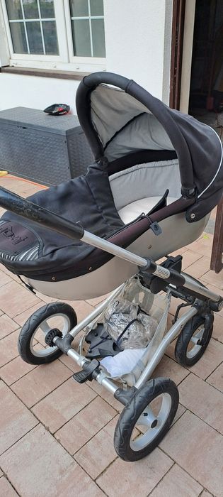 Wózek mutsy 3w1 srebrno-czarna gondola