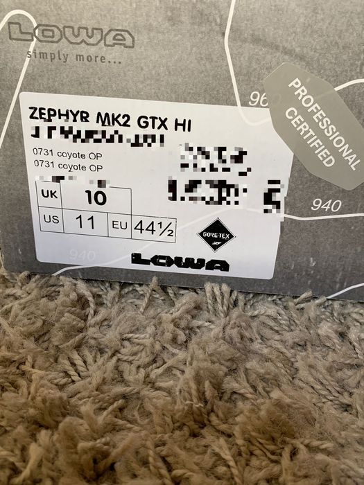 Botas Lowa Zephir Mk2 GTX HI