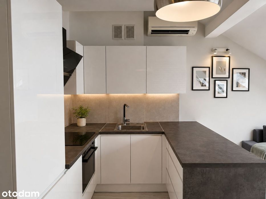 Studio with Mezzanine by the Vistula | Elevator | A/C | Available Now