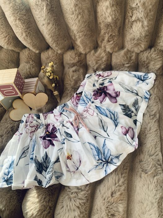Sliczna spodniczka bloomersy, Handmade kwiaty r74