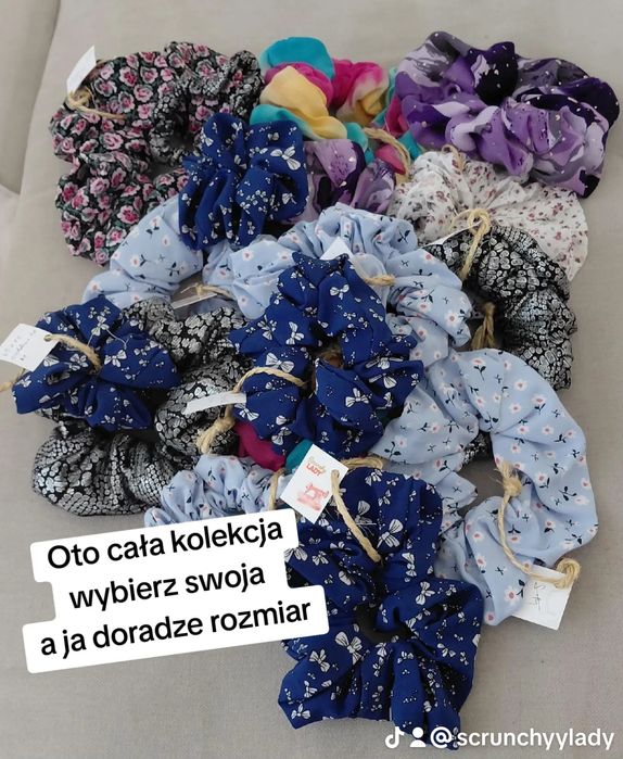 Scrunchy z wiskozy