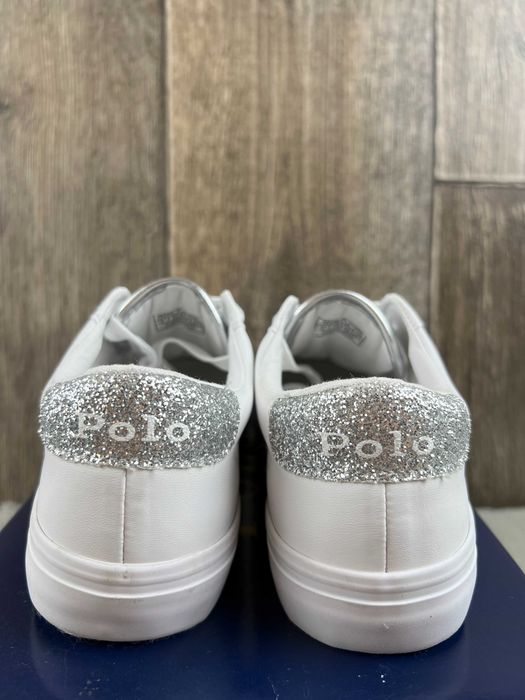 Buty damskie białe trampki Polo Ralph Lauren Rayley 35