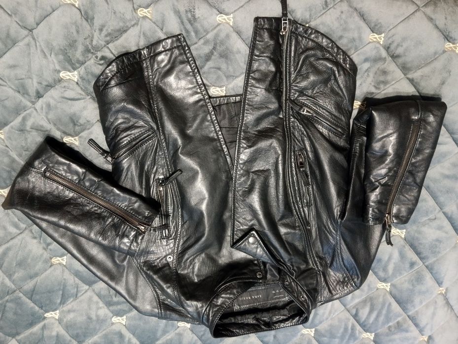 косуха  натуральна шкіра, Zara,розмір S