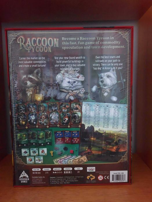 Raccoon Tycoon (Board Game, Jogo de Tabuleiro)