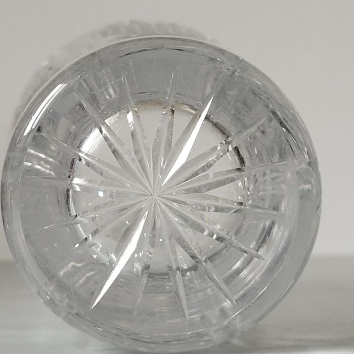 Kryształowy wazon PRL śr. 11,5cm / wys. 20cm