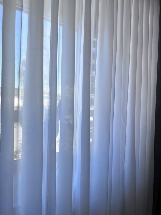 Тюль креп шифон білий