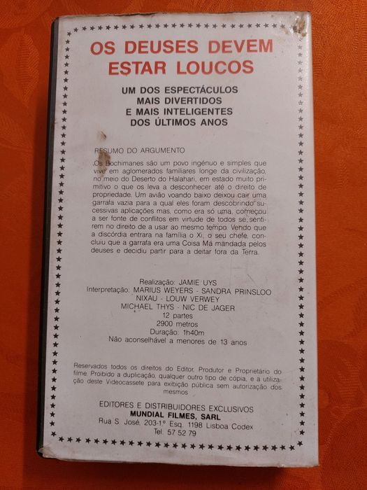 Os deuses devem estar loucos vhs