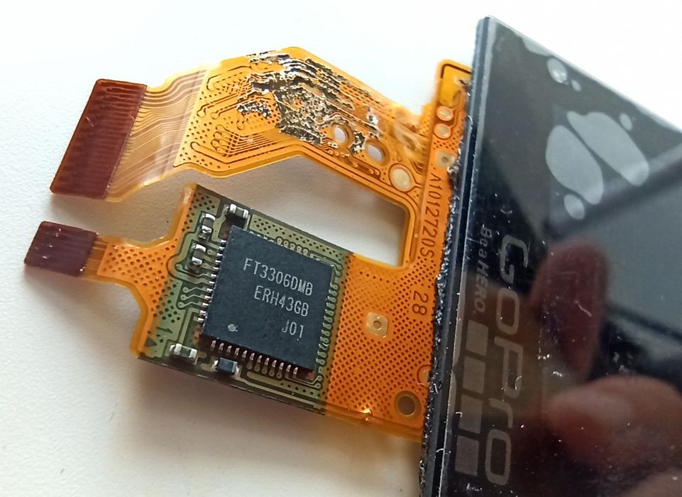 Oryginalny LCD wyświetlacz ekran dotykowy GoPro Hero 4 Silver