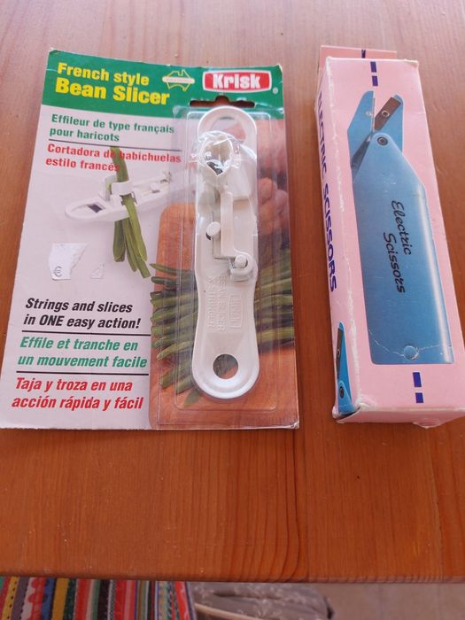 Cortador de feijão verde + Tesoura eléctrica