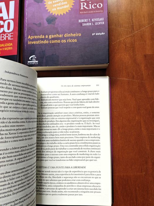 Lote 6 Livros Investimento e Literacia Financeira - Kiyosaki, Graham, Fisher