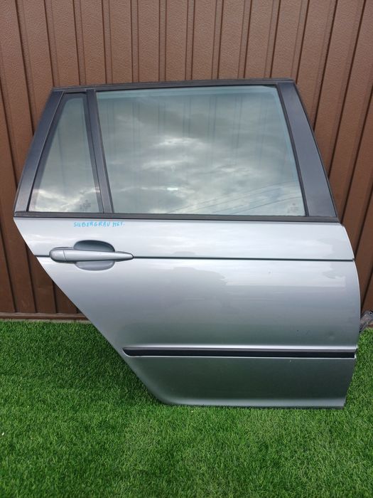 Bmw e46 kombi drzwi prawe tył tylnej silbergrau metallic