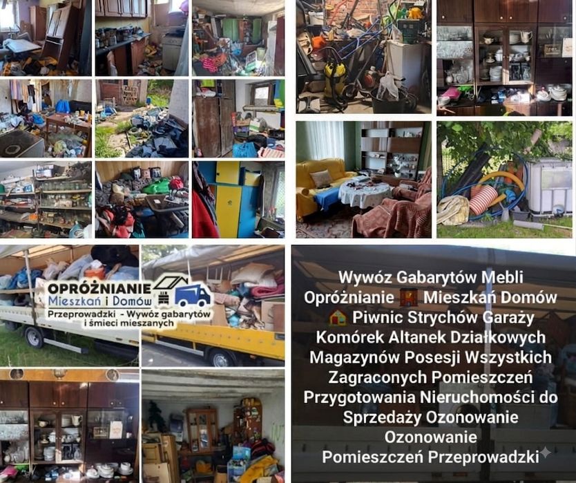 Przeprowadzki Opróżnianie Mieszkań Domów Wywóz Mebli Gabarytów Mebli Śmieci Zdzieszowice