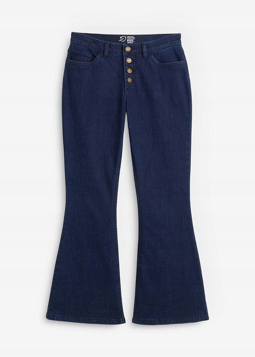 B.P.C ciemne jeansy bootcut 7/8 52.