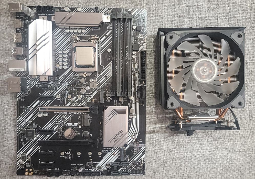 ASUS Prime Z490-P + Intel i5-10600K + M.2 Wi-Fi + охолодження проца!