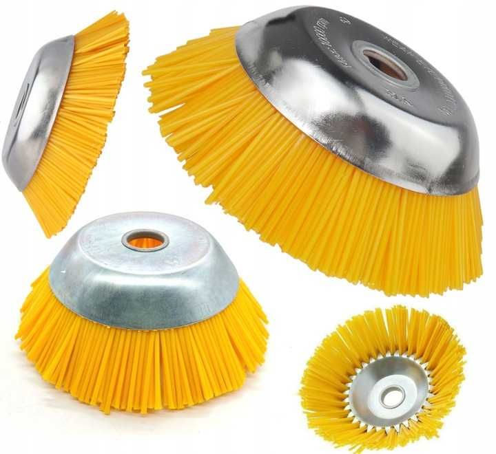 Szczotka do czyszczenia kostki brukowej nylonowa do kosy 200mm