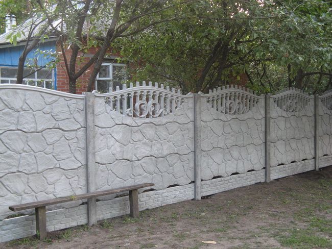 Забор бетонний (Єврозабор), кільця бетонні від виробника