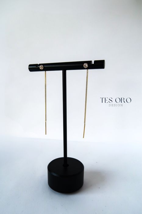 Złote Kolczyki Wiszące | Próba Złota 585