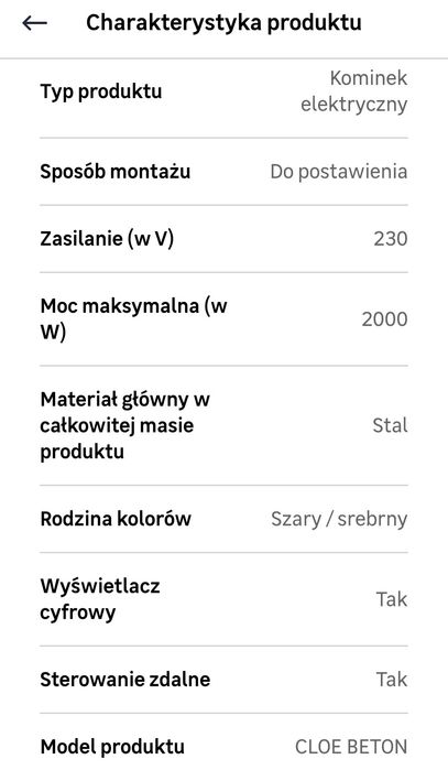 Kominek elektryczny