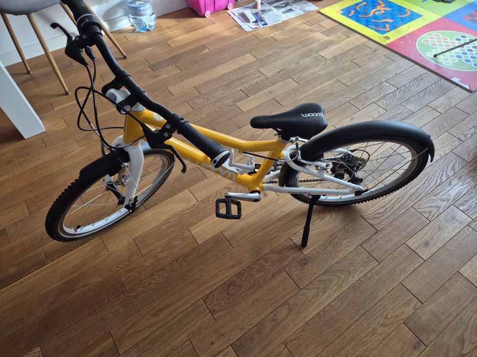 Rower WOOM 4 koła 20 cali żółty