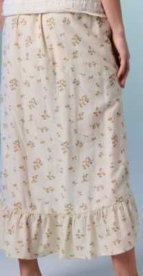 spodnica midi w kwiaty m