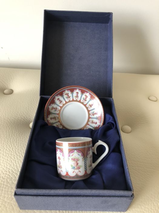 Chavena de cafe e pires de colecao Ng porcelanas