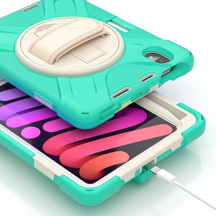 Etui do iPad Mini 6 8.3" z Podstawką i Miejscem na Rysik Miętowe