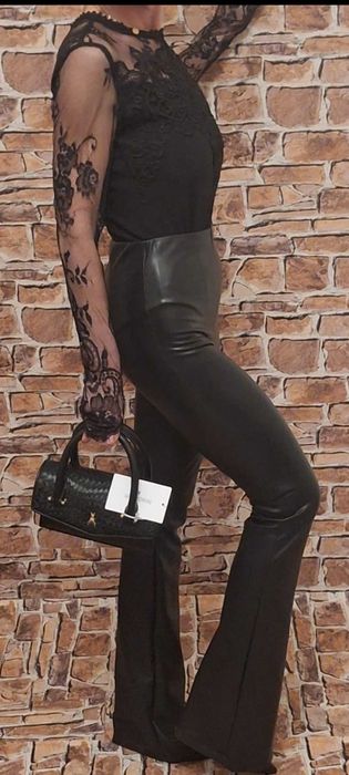 Przepięknę obłędne seksowne body w kolorze czarnym