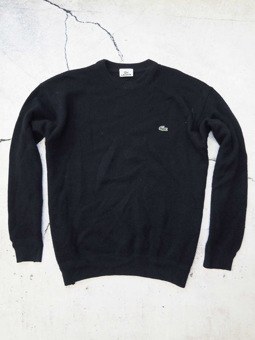 Lacoste sweter z dzianiny vintage mini logo old money streetwear