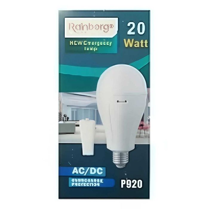Аварийная LED лампа 20W Rainberg P920 с аккумуляторами 18650 и крючком