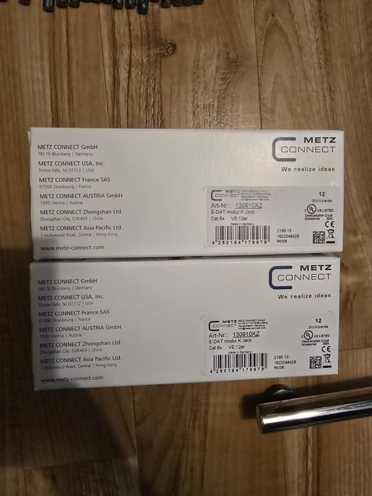 Sprzedam nowe Rj 45 metz connect