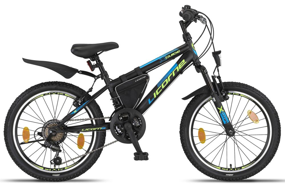 Niemiecki rower dziecięcy górski MTB GUIDE 18 biegów SHIMANO 20 cali