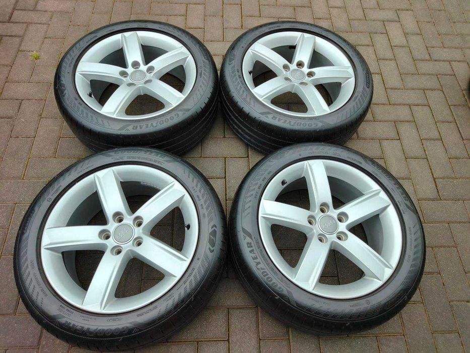 5x112 Alufelgi R17 AUDI A6 C6 C7 A4 B7 B8 B9 Q3 A3 8P 8V VW Skoda Seat ET46 8K0 7j 4szt piasta 66.6mm BEZ OPON