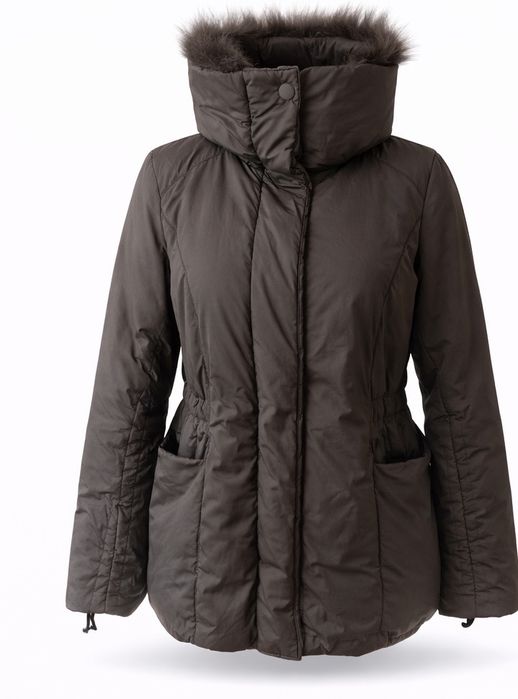 Puchowa kurtka damska z lisem TruTrussardi r 44.  C.P.W.