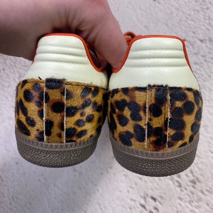 41 42 оригінал ji2734 нові жіночі кеди adidas casual samba og leopard